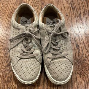 Sofft Somers Sneakers tan with sparkles size 7